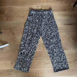 Black and White Patterned Pajama Pants Tahiti